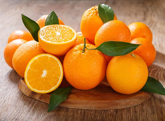 جدول ارزش غذایی پرتقال